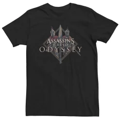 Big & Tall Assassins Creed Odyssey Mirrored Portrait Logo Tee