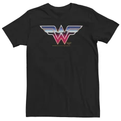 Big & Tall DC FanDome Wonder Woman Chrome Style Logo Tee