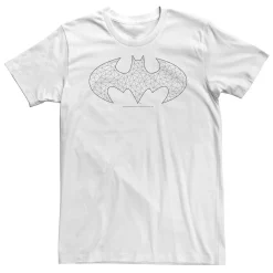 Big & Tall DC FanDome Batman Yellow Line Art Logo Tee