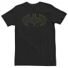 Big & Tall DC FanDome Batman Yellow Line Art Logo Tee