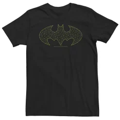 Big & Tall DC FanDome Batman Yellow Line Art Logo Tee