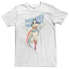 Big & Tall DC Fandome Wonder Woman Retro Rainbow Portrait Tee