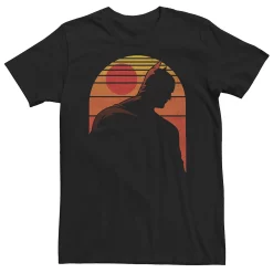 Big & Tall DC FanDome Batman Retro Sunset Silhouette Tee