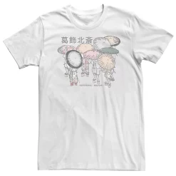 Big & Tall Hokusai Geisha Art Kanji Poster Tee