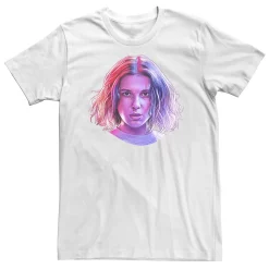 Big & Tall Stranger Things Eleven Rose Tone Nose Drip Portrait Tee