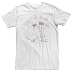 Big & Tall Disney Snow White And The Seven Dwarfs Heigh-Ho Line Art Tee