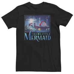 Big & Tall Disney The Little Mermaid Ariel & Eric Grotto Portrait Tee