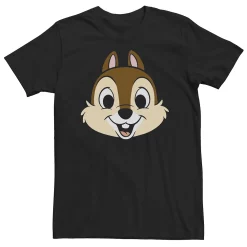 Big & Tall Disney Chip And Dale Chip With Transparent Cheeks Tee