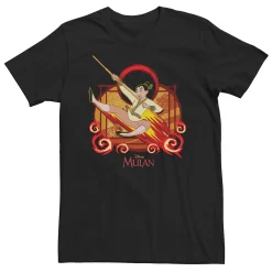 Big & Tall Disney Mulan Mulan Yelling Jump Raging Fire Tee