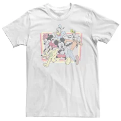 Big & Tall Disney Mickey Mouse & Friends Burst Through Portrait Tee