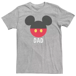Big & Tall Disney Mickey Mouse Dad Logo Tee