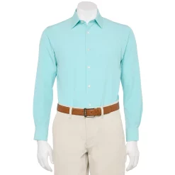 Men's Haggar® Slim-Fit Smart Wash™ Spread-Collar Dress Shirt