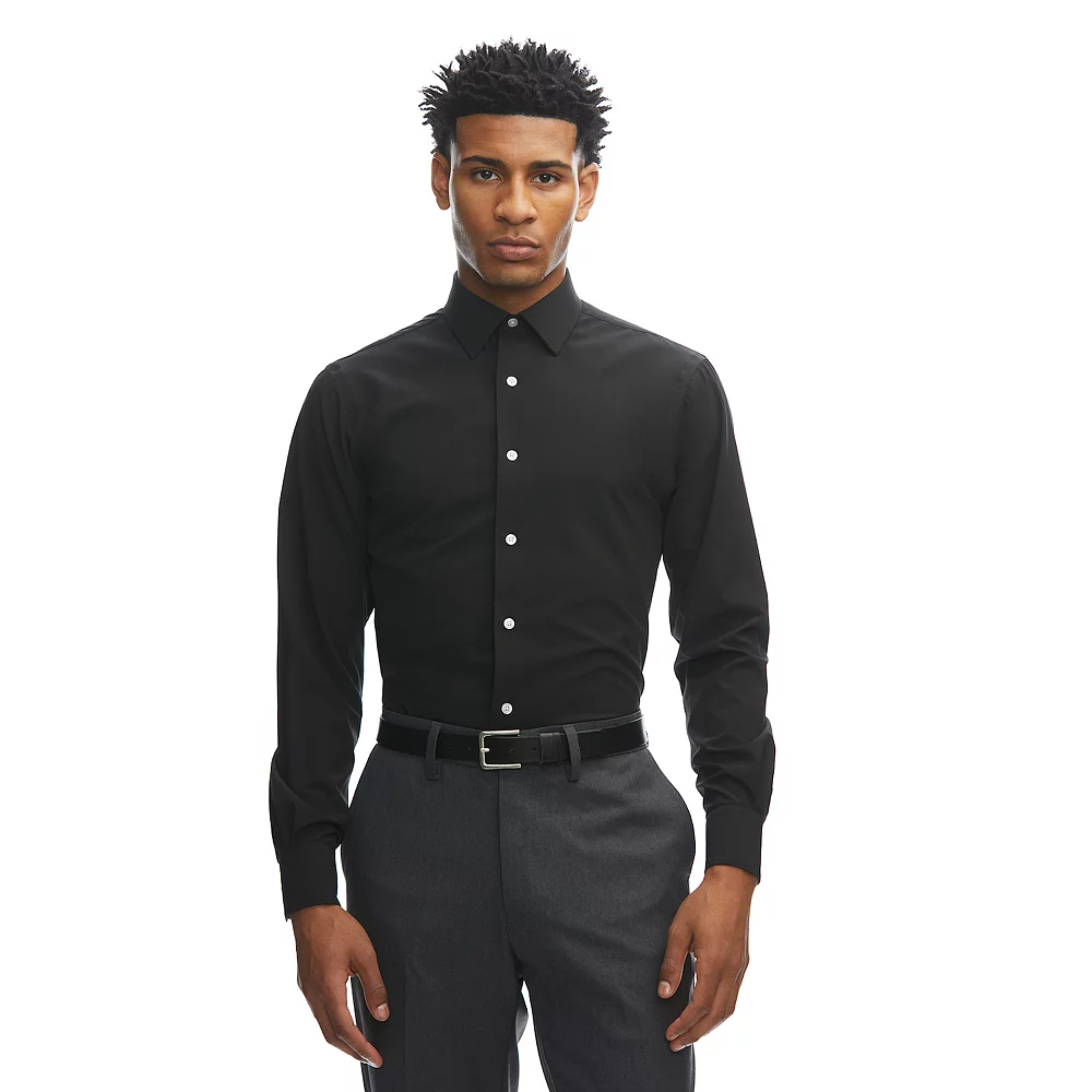 Men's Haggar® Slim-Fit Smart Wash™ Spread-Collar Dress Shirt - Image 7