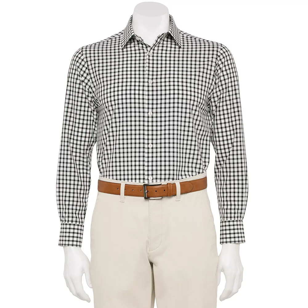 Men's Haggar® Slim-Fit Smart Wash™ Spread-Collar Dress Shirt - Image 10