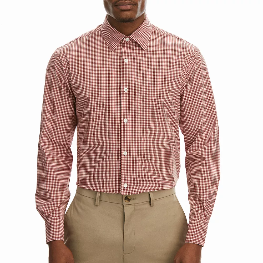 Men's Haggar® Slim-Fit Smart Wash™ Spread-Collar Dress Shirt - Image 9