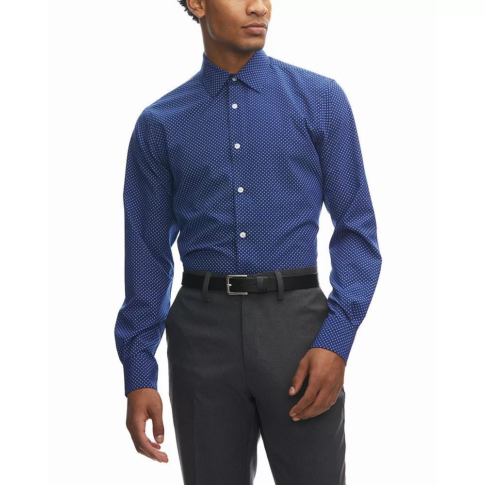 Men's Haggar® Slim-Fit Smart Wash™ Spread-Collar Dress Shirt - Image 8