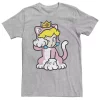 Big & Tall Super Mario 3D Bowser's Fury Princess Peach Cat Portrait Tee