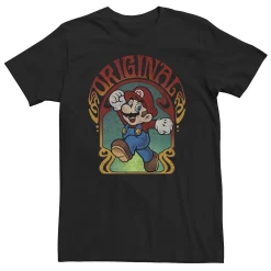 Big & Tall Super Mario Original Mario Retro Portrait Tee