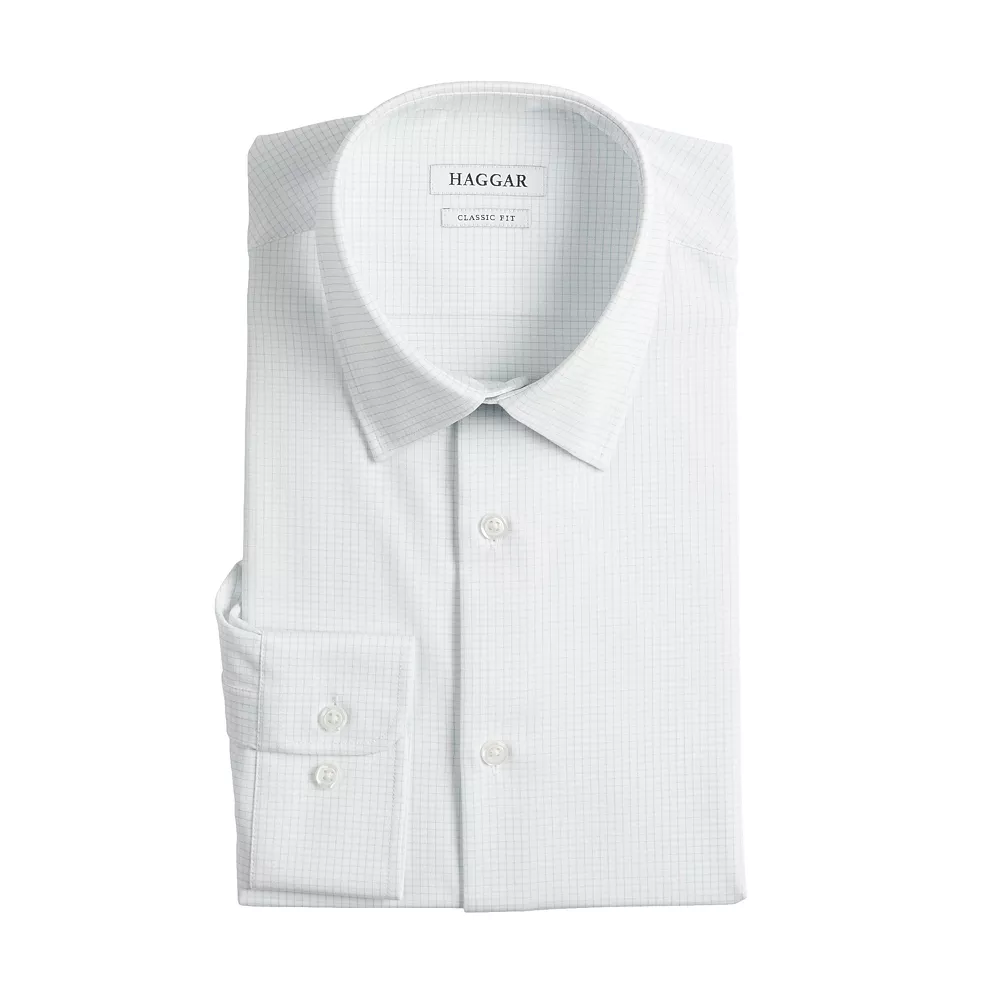 Men's Haggar® Classic-Fit Smart Wash™ Spread-Collar Dress Shirt - Image 3
