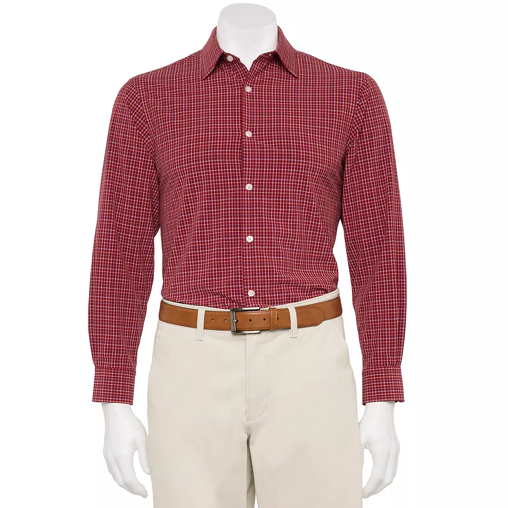 Men's Haggar® Classic-Fit Smart Wash™ Spread-Collar Dress Shirt