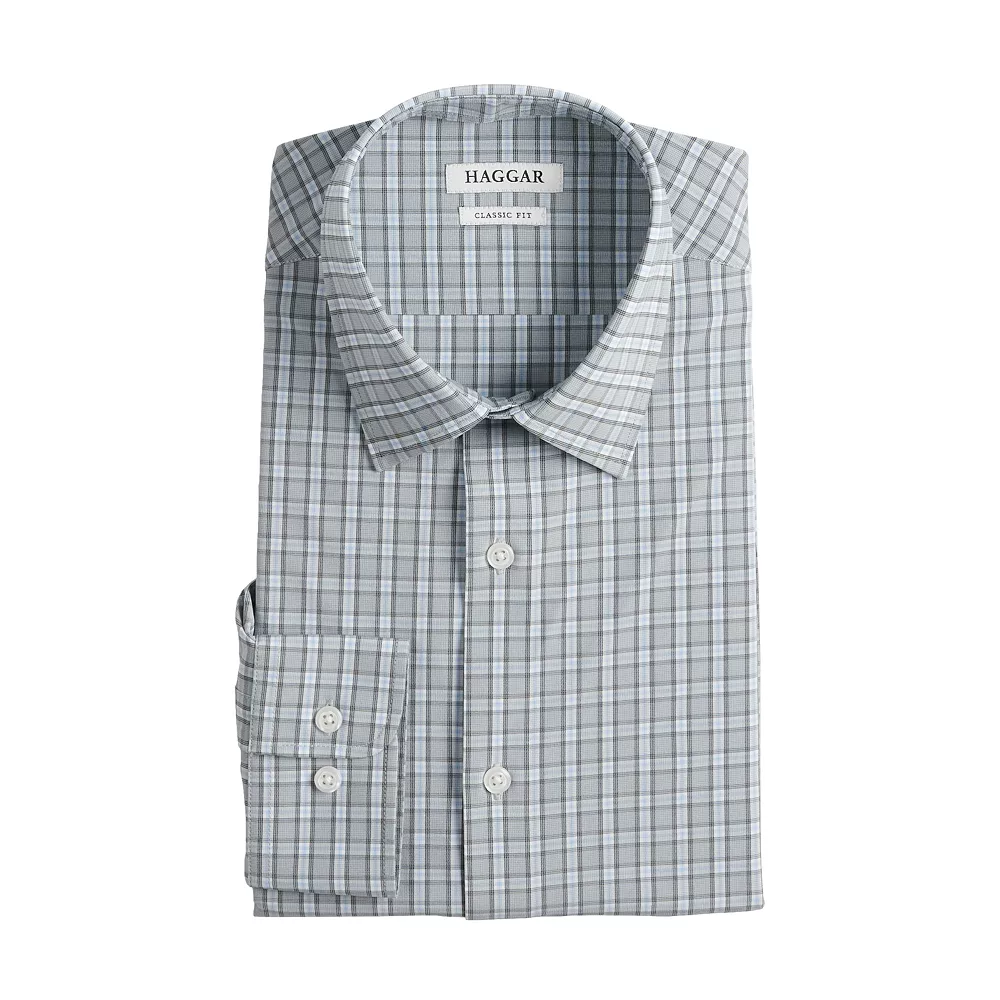 Men's Haggar® Classic-Fit Smart Wash™ Spread-Collar Dress Shirt - Image 5