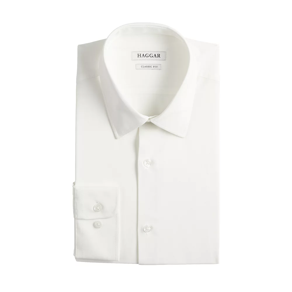 Men's Haggar® Classic-Fit Smart Wash™ Spread-Collar Dress Shirt - Image 4