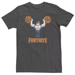 Big & Tall Fortnite Yarn Lifter Orange Text Tee