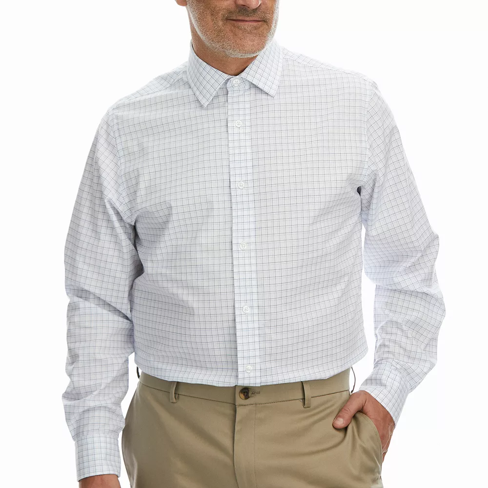 Men's Haggar Classic-Fit Premium Comfort Spread-Collar Dress Shirt - Image 4