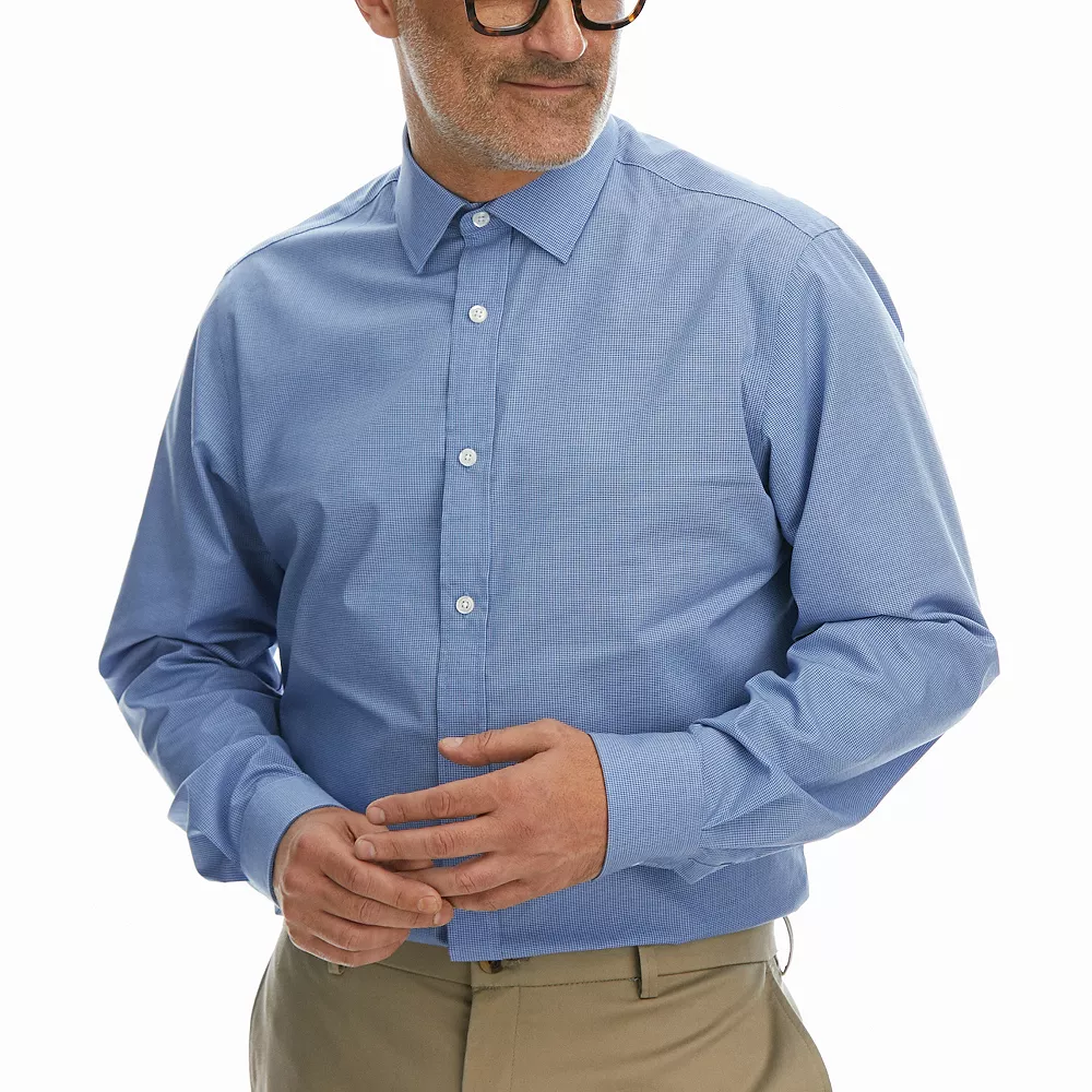 Men's Haggar Classic-Fit Premium Comfort Spread-Collar Dress Shirt - Image 3