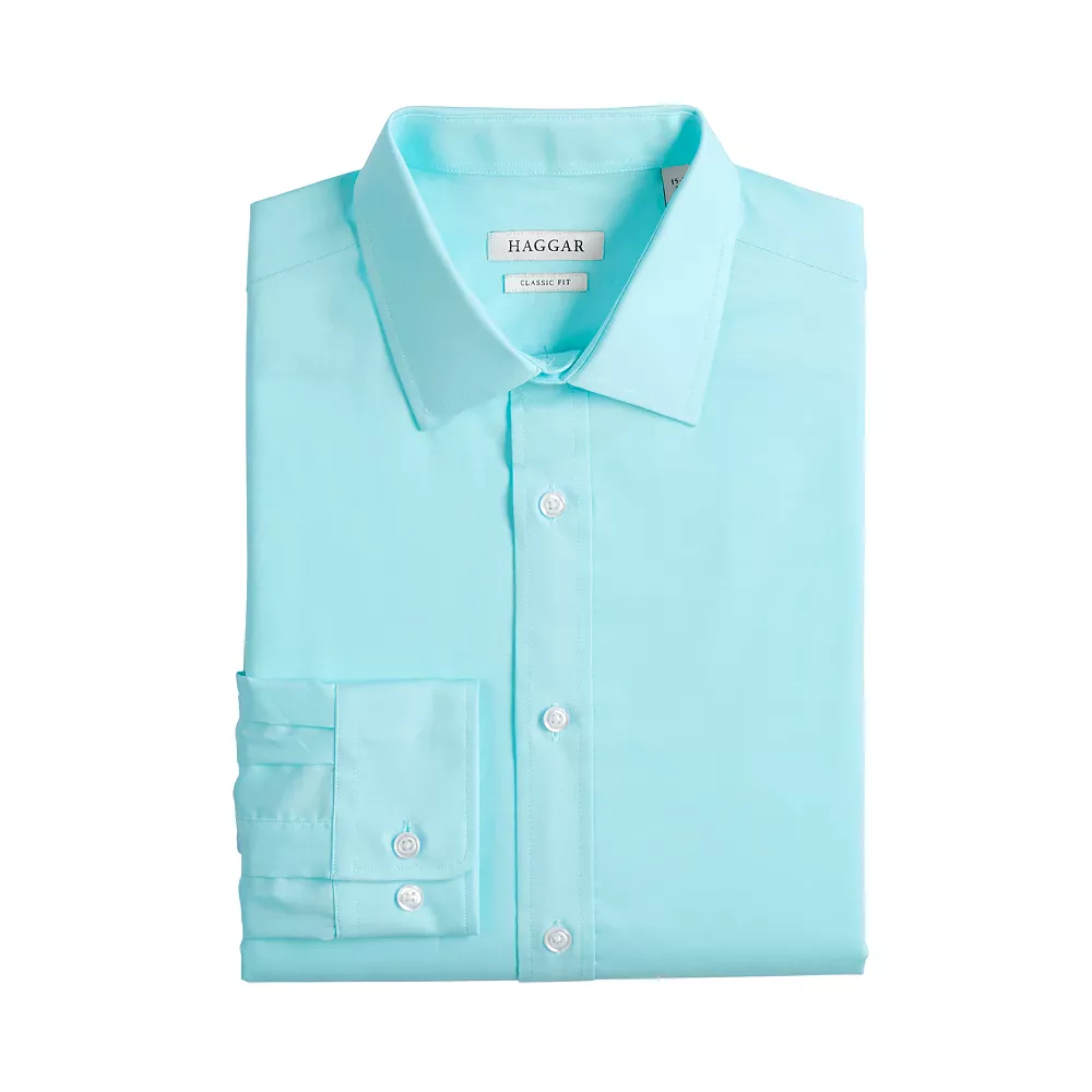 Men's Haggar Classic-Fit Premium Comfort Spread-Collar Dress Shirt