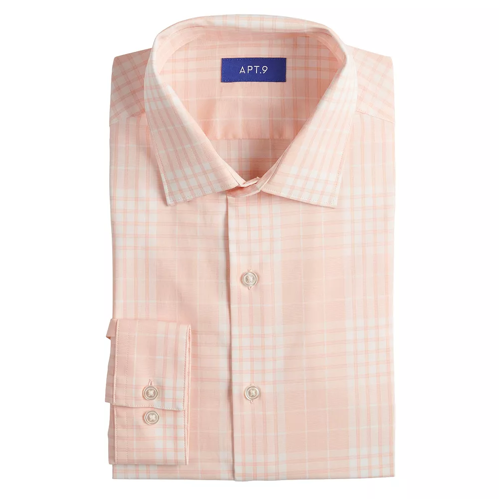 Big & Tall Apt. 9® Premier Flex Spread-Collar Dress Shirt - Image 10