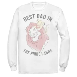 Men's Disney Lion King Simba Mufasa Best Dad Tee