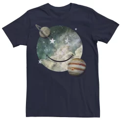 Men's Trendy Galactic Smiley Face Tee