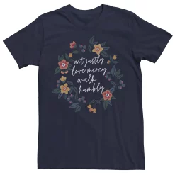 Men's Trendy Micah Verse Floral Tee