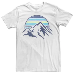 Men's Trendy Sunset Mountain Range Pocket Tee