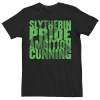 Men's Harry Potter Slytherin Snake Silhouette Text Tee