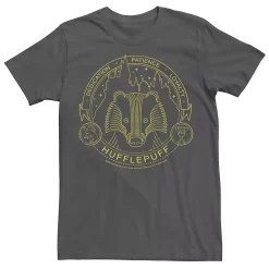 Men's Harry Potter Hufflepuff Symbol Line Art Tee