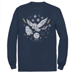 Men's Harry Potter Christmas Winter Owls Tee