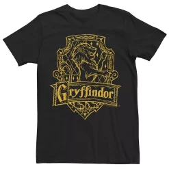 Men's Harry Potter Gryffindor Line Art Crest Tee