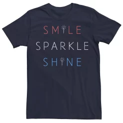 Men's Smile Sparkle Shine Word Stack Tee