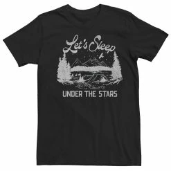 Men's Let's Sleep Under The Stars Camping Stamp Tee
