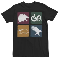 Men's Harry Potter Simple House Crest Box Up Tee