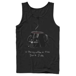 Men's Star Wars Darth Vader Mug I Like My Coffee On The Dark Side Tank