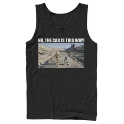 Men's Star Wars C-3PO & R2-D2 No The Car Is This Way Tank