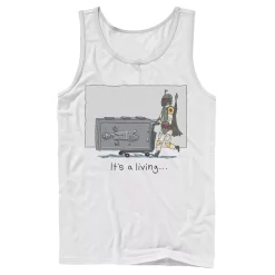 Men's Star Wars Boba Fett It's A Living Doodle Tank