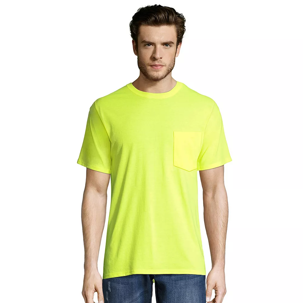 Big & Tall Hanes® Workwear 2-pack X-Temp Fresh IQ Crewneck Pocket Tees - Image 5