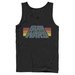 Men's Star Wars Classic Stripe Logo Design Tank