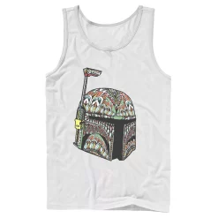Men's Star Wars Boba Fett Artsy Helmet Pattern Tank