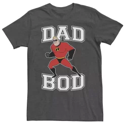 Big & Tall Disney / Pixar Incredibles Mr. Incredible Dad Bod Portrait Tee