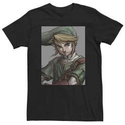 Men's Legend of Zelda Link Twilight Face Portrait Tee